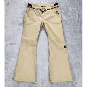 Dope Snow Pants Womens XL Beige Tigress Ski Snowboard Waterproof Winter Shell